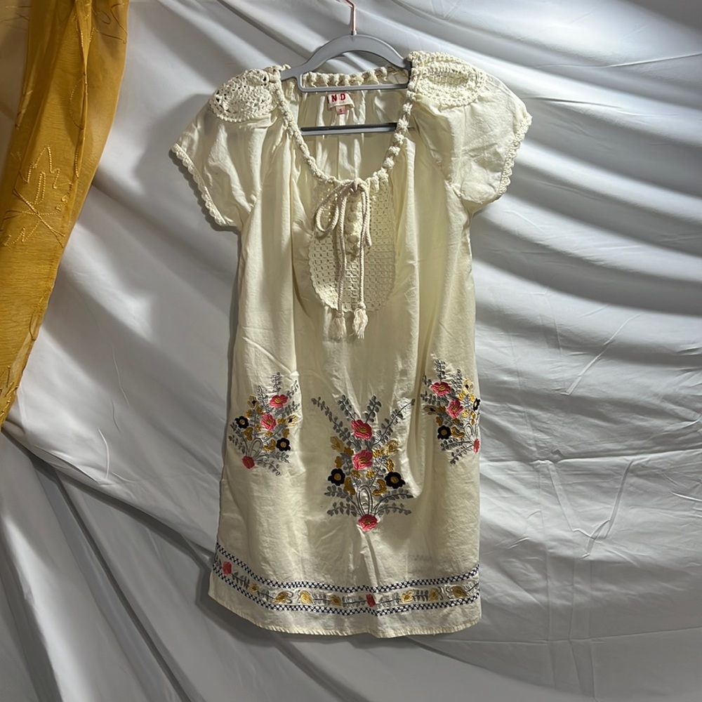 INDY Cream Shift Dress, Size S